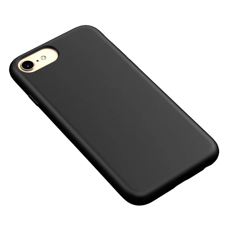 Чехол из мягкого ТПУ для iPhone 7 / 8 4.7 дюйма / SE (2020) / SE (2022) - серия «Звездное небо», ударопрочный, биоразлагаемый, из пшеничной соломы, с матовой задней крышкой - черный