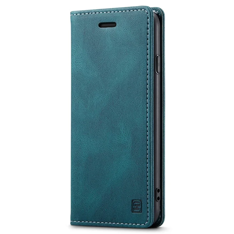 AUTSPACE A01 Series for iPhone 6/7/8/SE (2020)/SE (2022) PU Leather Case RFID Blocking Wallet Flip Stand Cover - Blue