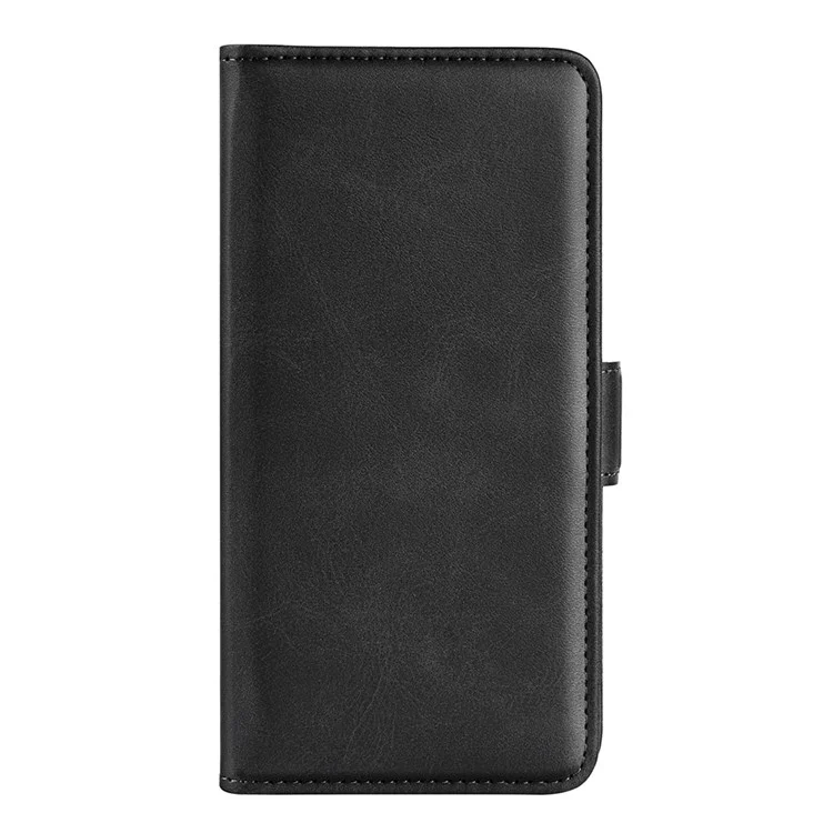 For iPhone 14 Pro Max 6.7 inch Textured PU Leather Wallet Case Double Magnetic Clasp Durable Shockproof Stand Flip Cover - Black