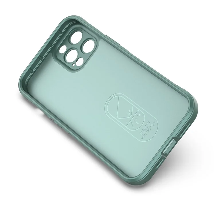 For iPhone 12 Pro Max 6.7 inch TPU Phone Protector Case, Anti-fall Rugged Back Shell Cover - Light Grey