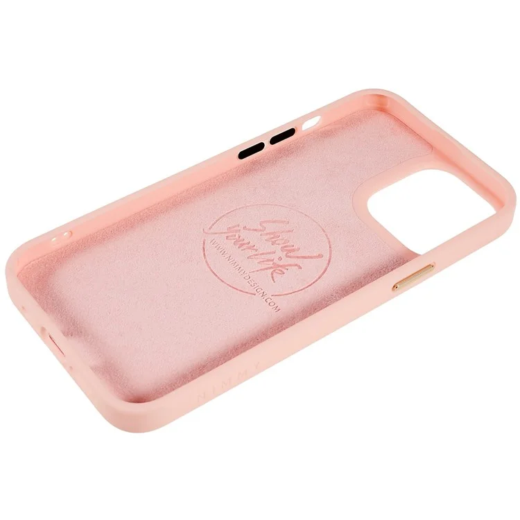 Nimmy Glasses Pet Series Pour Iphone 13 Pro 6.1 Pouces Anti-drop Phone Sheld Brodemery Leather + PC + TPU Back Back - Chat