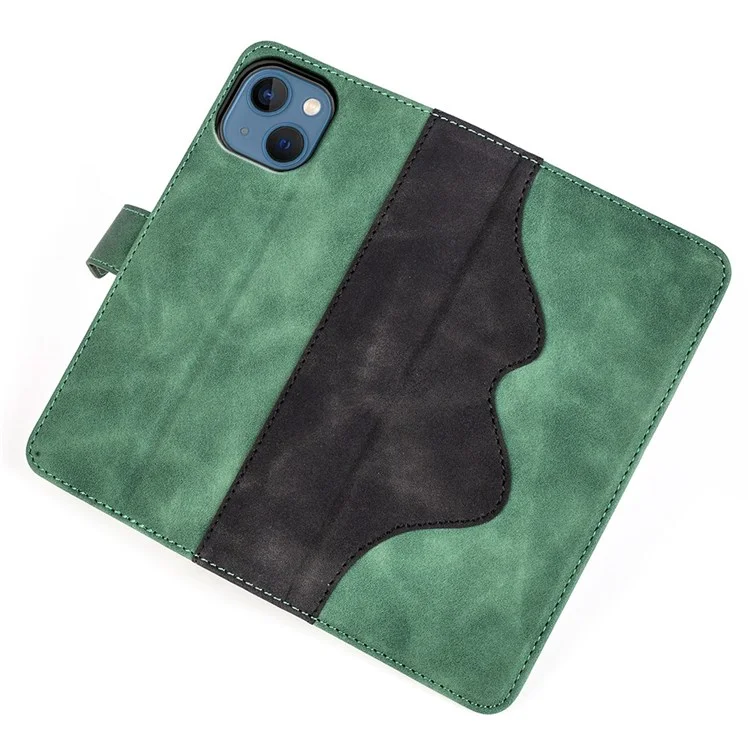 Для Iphone 14 6,1 Дюйма Pall Pression Design Design Design Case Case pu - Зеленый