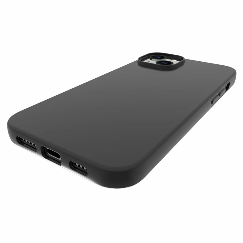 For iPhone 14 Plus 6.7 inch 10Pcs / Pack Dual-sided Matte Finish Soft TPU Phone Protective Case Drop-proof Cover - Black