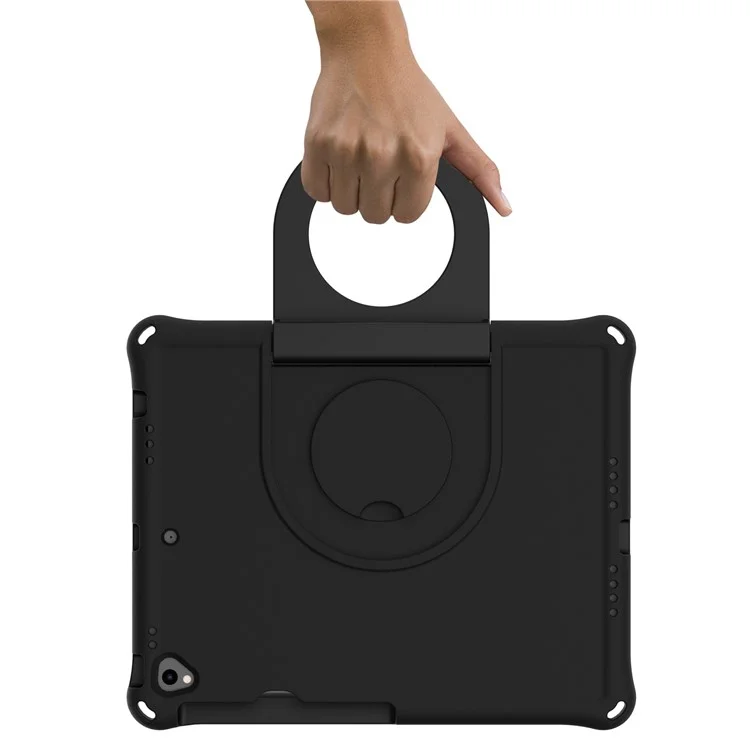 Für Das IPad 10.2 (2019)/(2020)/(2021) EVA Schockproof Tablet Hülle Schutzschutz Mit Ring -Kickstand - Schwarz