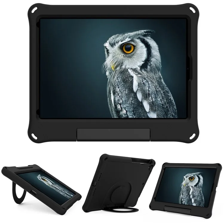 Para IPad Air 10.5 Pulgadas (2019)/Pro 10.5 Pulgadas (2017) Case De Protección Anti-Drop De Tableta EVA Con Quita De Patada De Anillo - Negro