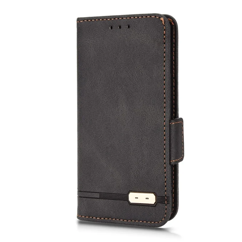For iPhone 13 6.1 inch Wallet Anti-dust PU Leather Protective Phone Case Stand Book Design Shockproof Phone Cover - Black
