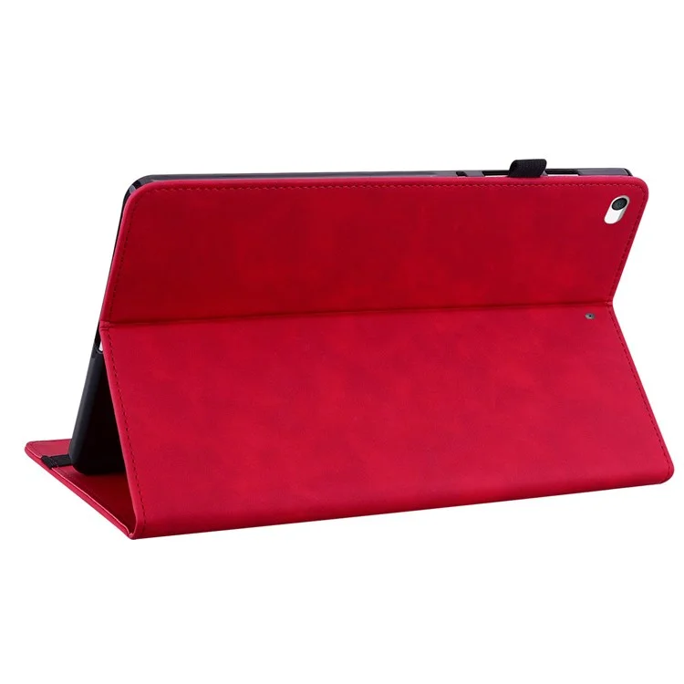 Per iPad mini (2019) 7.9 pollici / iPad mini 4 / iPad mini 3 / iPad mini 2 / iPad mini Custodia per tablet a colore solido con tasca con cerniera Copertura completa Custodia per tablet antiurto in pelle PU con supporto a portafoglio - Rosso