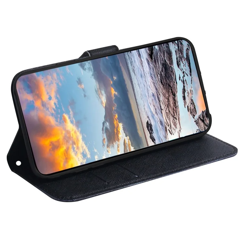 Pattern Printing Phone Case for iPhone 14 6.1 inch, PU Leather Wallet Flip Folio Case Adjustable Stand Shell - Don't Touch My Phone