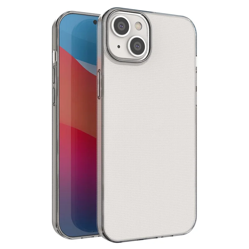 Coque TPU souple pour iPhone 14 Plus 6,7 pouces, housse transparente ultra fine anti-oxydation