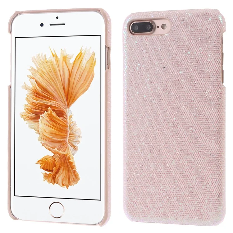 For iPhone 8 Plus / 7 Plus 5.5 Glitter Sequins Hard Case PC Shell - Pink