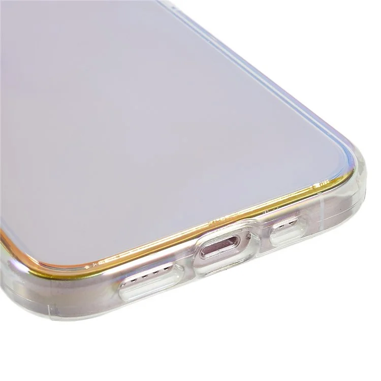 Pour IPhone 13 6,1 Pouces Électroplaste PC + TPU Hybrid Phone Case De Protection Anti-dépassement De Protection Anti-délai - Violet