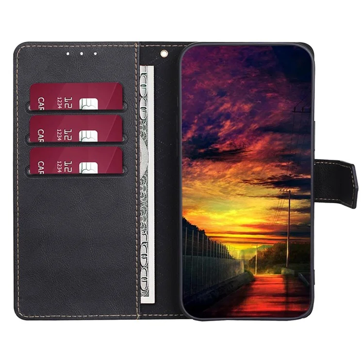 For iPhone 7/8 4.7 inch/SE (2020)/(2022) Waterproof Leather Phone Case RFID Blocking Magnetic Closure Anti-scratch Cellphone Cover with Wallet Stand - Black