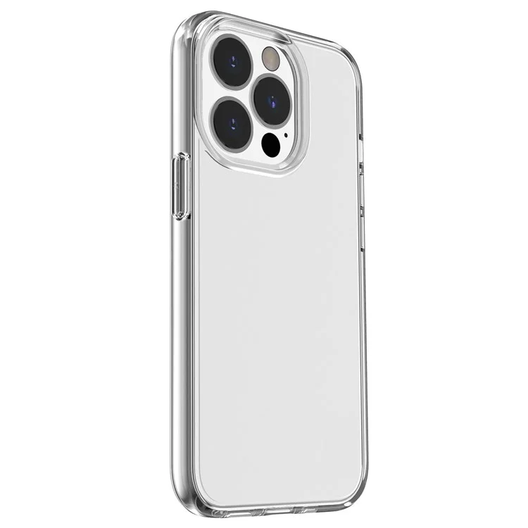 PC + TPU Hybrid Phone Case for iPhone 14 Pro 6.1 inch, Shockproof Crystal Clear Protective Cover - Transparent