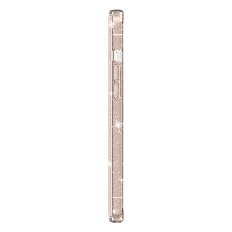 Custodia protettiva in TPU morbido e PC duro con polvere glitterata per iPhone 14 Plus 6,7 pollici, custodia protettiva antigraffio per telefono - Oro