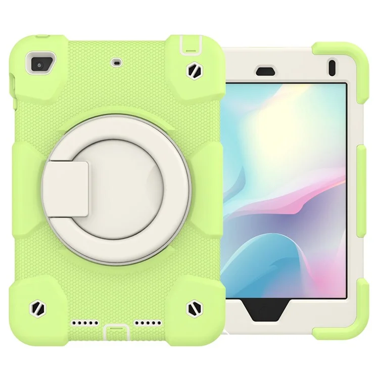 Support D'amortissement IPad Mini (2019) 7,9 Pouces / Mini 4 Couvercle De Tablette Avec Protection Contre Les Chutes D'angle Renforcé Avec Sangle D'épaule - Matcha Green