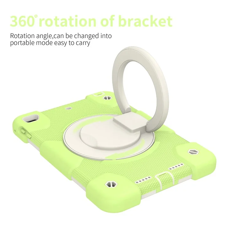 Support D'amortissement IPad Mini (2019) 7,9 Pouces / Mini 4 Couvercle De Tablette Avec Protection Contre Les Chutes D'angle Renforcé Avec Sangle D'épaule - Matcha Green