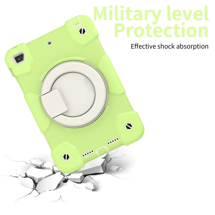 Support D'amortissement IPad Mini (2019) 7,9 Pouces / Mini 4 Couvercle De Tablette Avec Protection Contre Les Chutes D'angle Renforcé Avec Sangle D'épaule - Matcha Green