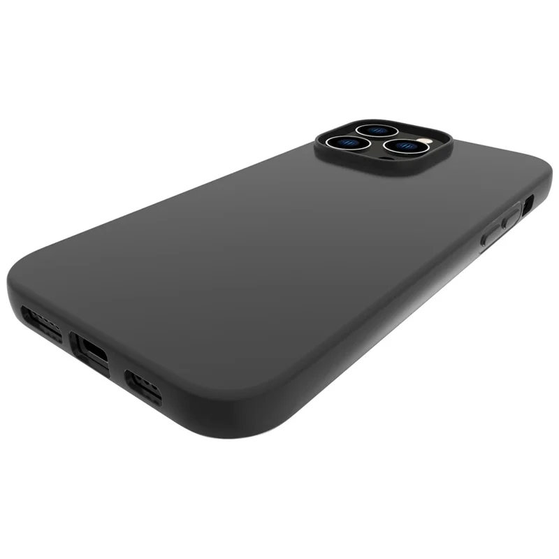 Pour iPhone 14 Pro Max 6,7 pouces Étui de protection en TPU souple avec finition mate Étui arrière léger