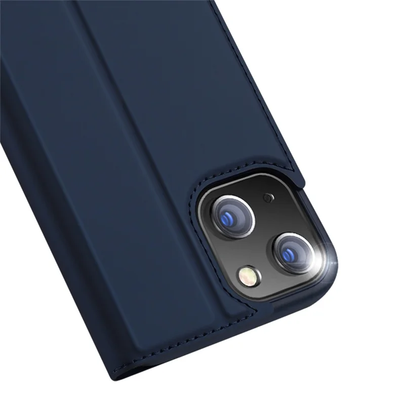 DUX DUCIS Skin Pro Series Folio Flip Leather Case for iPhone 14 6.1 inch, Card Holder Foldable Stand Phone Cover - Blue