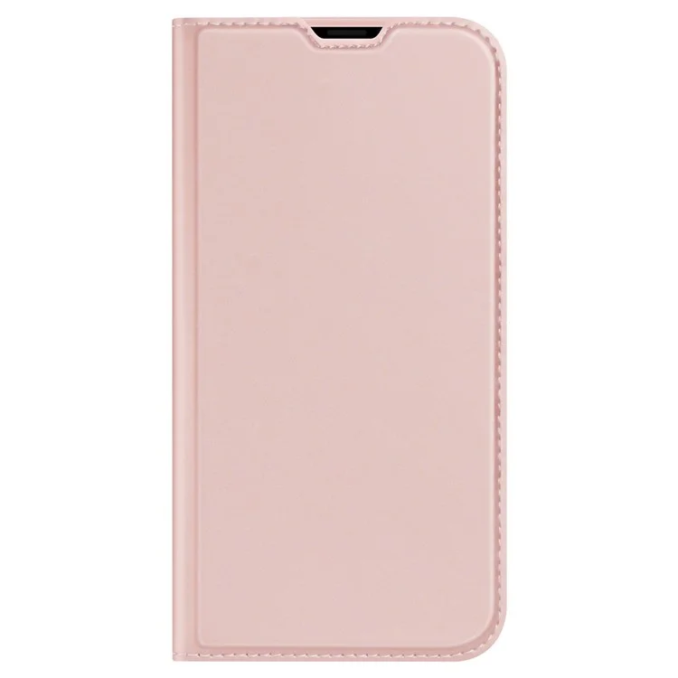 DUX DUCIS Skin Pro Series for iPhone 14 Pro 6.1 inch Card Holder Phone Case PU Leather + TPU Stand Shockproof Cover - Pink