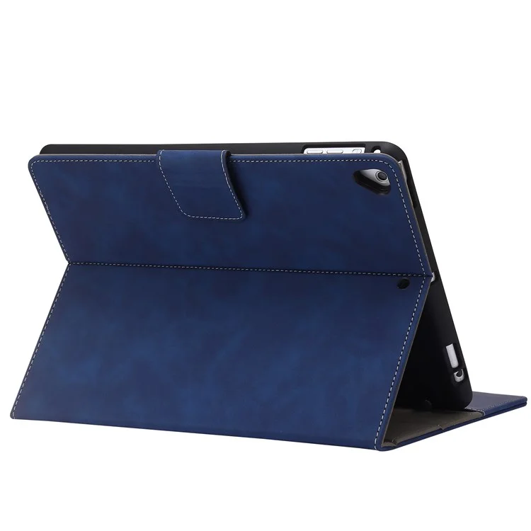 Case de Tableta de Cuero PU Para Ipad 9.7 Pulgadas (2018)/(2017)/iPad Air (2013)/Air 2, Cubierta Protectora Magnética de Billetera Con Ranura Para Lápiz - Azul Oscuro