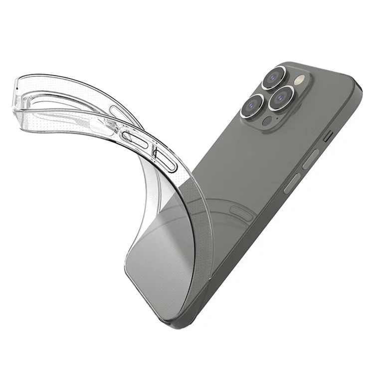 Pour Iphone 14 Pro 6,1 Pouces Case de Téléphone TPU Super Transparent 1,0 mm