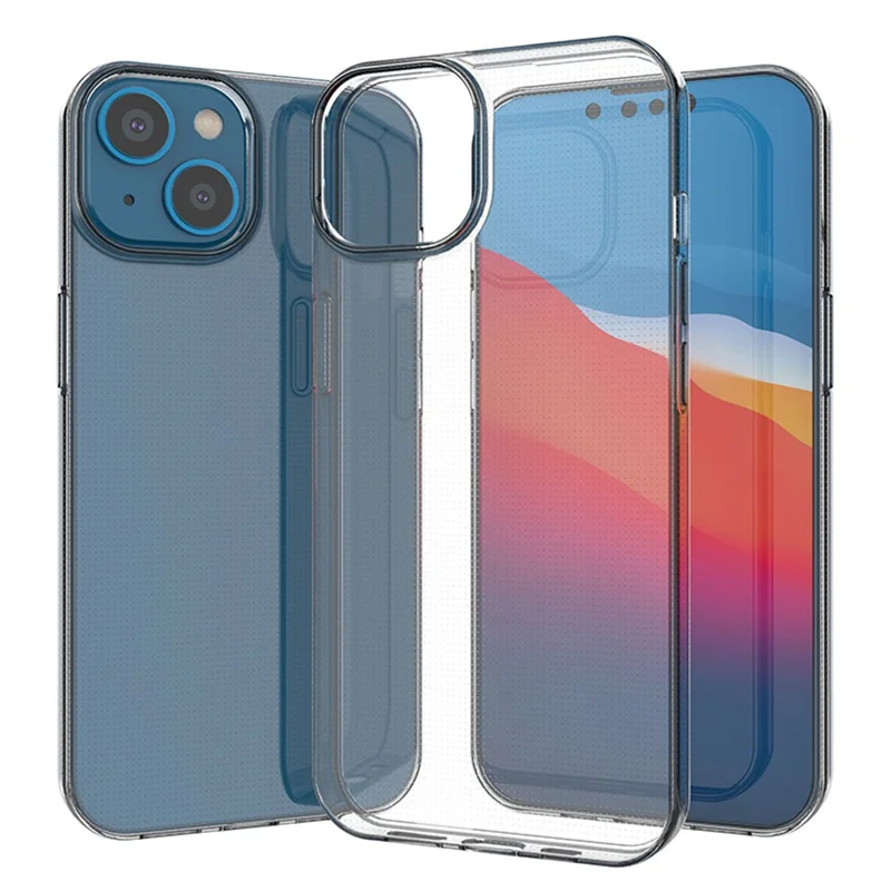For iPhone 14 6,1 tommer TPU mobiltelefonbeskyttelse 1,0 mm ekstra tynd anti-skrab dæksel