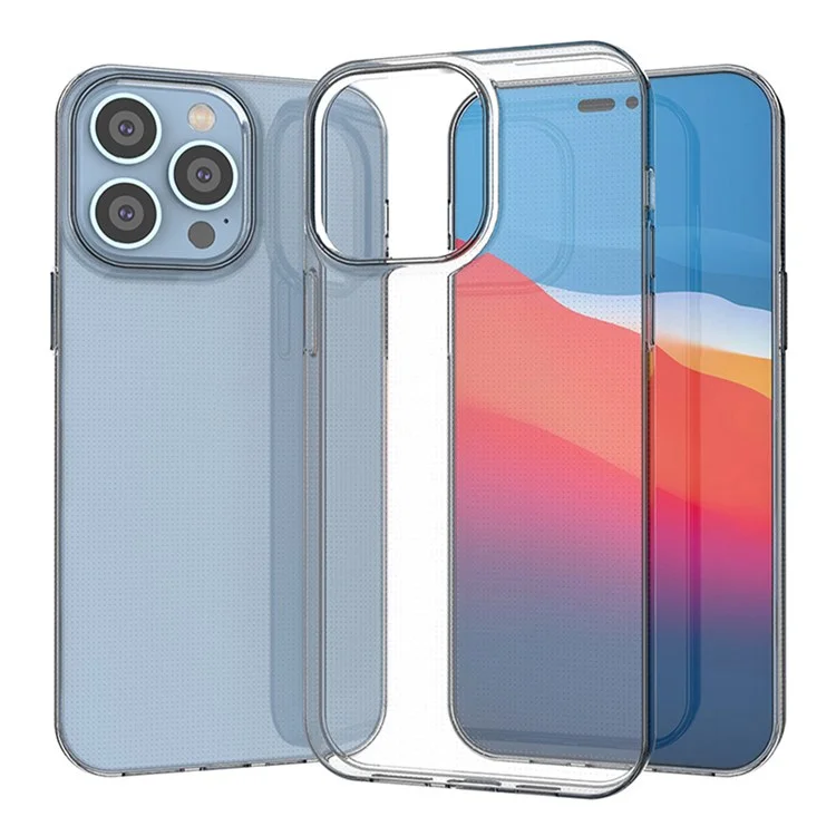 Transparent TPU Case for iPhone 14 Pro Max 6.7 Inch, 1.0mm Ultra-Thin Drop-Proof Phone Protective Cover