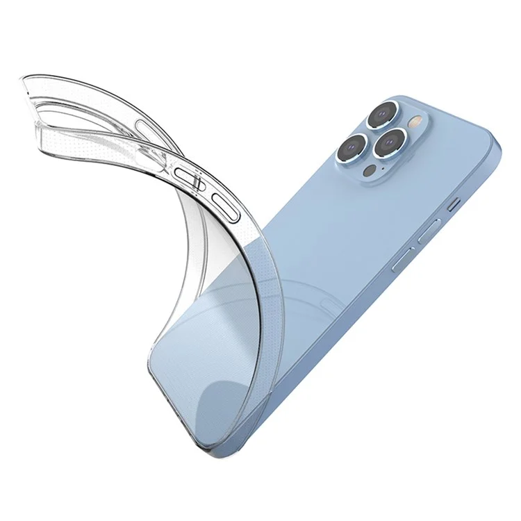 Transparent TPU Case for iPhone 14 Pro Max 6.7 Inch, 1.0mm Ultra-Thin Drop-Proof Phone Protective Cover