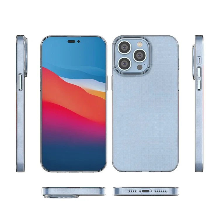 Transparent TPU Case for iPhone 14 Pro Max 6.7 Inch, 1.0mm Ultra-Thin Drop-Proof Phone Protective Cover