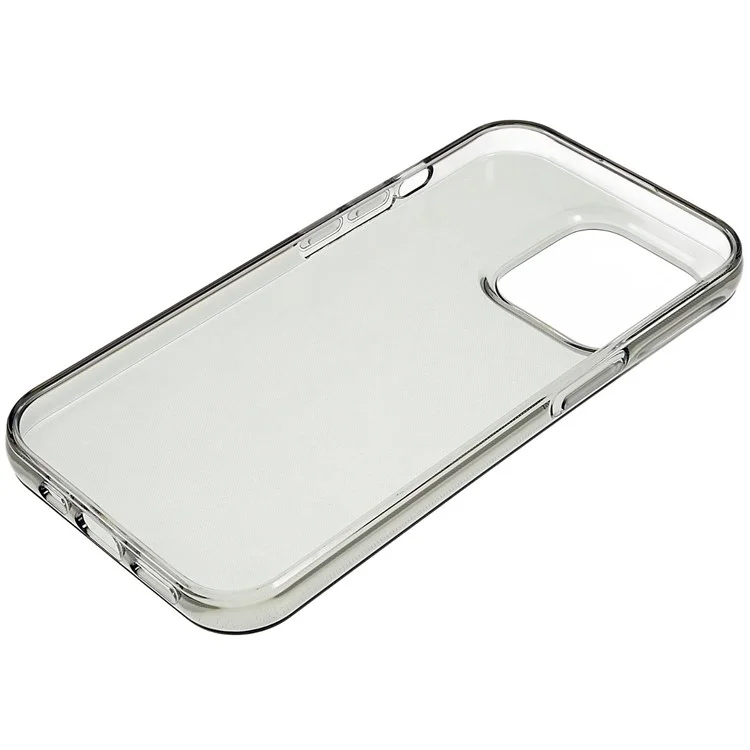 Custodia Telefonica Anti-scratch Per Iphone 14 Pro Max 6,7 Pollici, HD Clear TPU Good Protection Phone Shell - Nero Trasparente