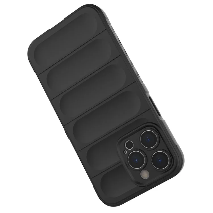 Para iPhone 14 Pro 6.1 pulgadas Funda de teléfono móvil de TPU suave resistente a caídas - Negro