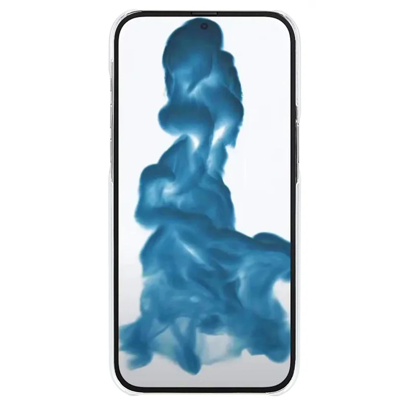 For iPhone 14 Pro 6.1 inch Hard PC Back Cover Anti-shock Rubberized Glossy Surface Protective Case - Transparent