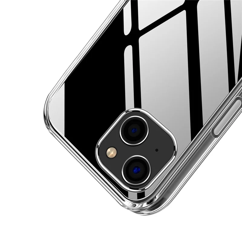 MOFI Transparent Slim Phone Case for iPhone 14 6.1 inch, Shockproof Flexible TPU Back Cover