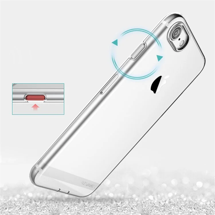 USAMS Primary Color Series Clear TPU Cover for iPhone 7 4.7 inch - Transparent