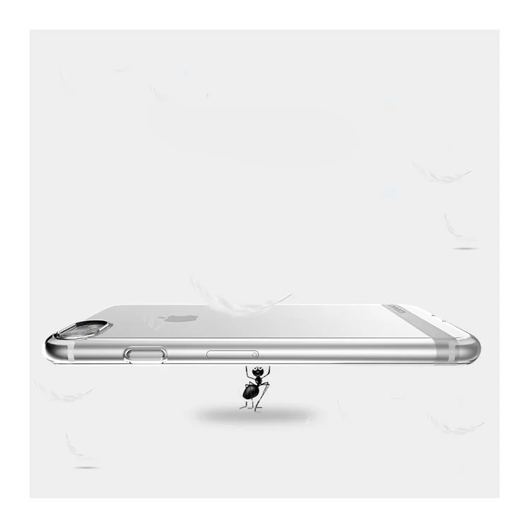 USAMS Primary Color Series Clear TPU Cover for iPhone 7 4.7 inch - Transparent