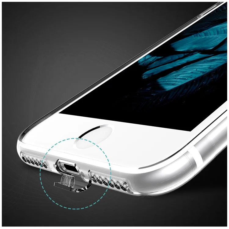 USAMS Primary Color Series Clear TPU Cover for iPhone 7 4.7 inch - Transparent