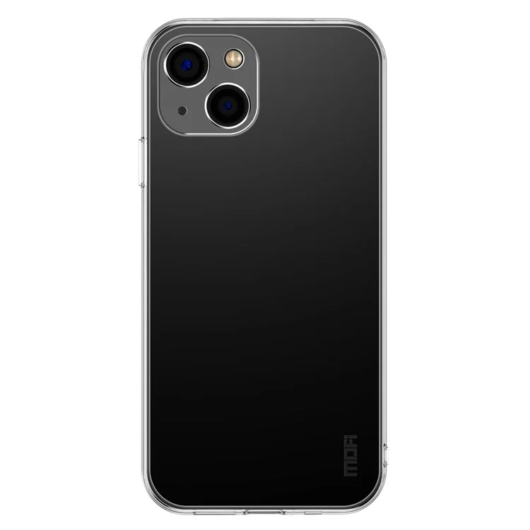 MOFI Transparent Phone Case for iPhone 13 6.1 inch, Flexible TPU Cover with Independent Button