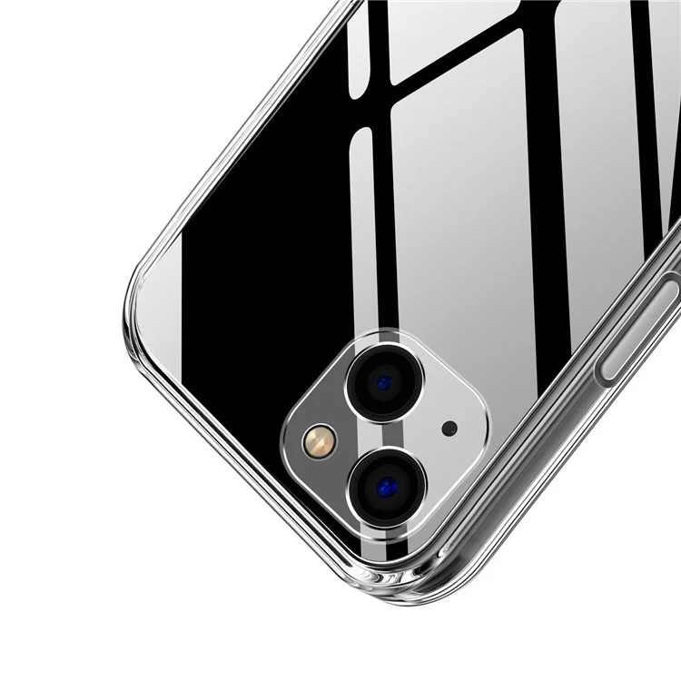 MOFI Transparent Phone Case for iPhone 13 6.1 inch, Flexible TPU Cover with Independent Button