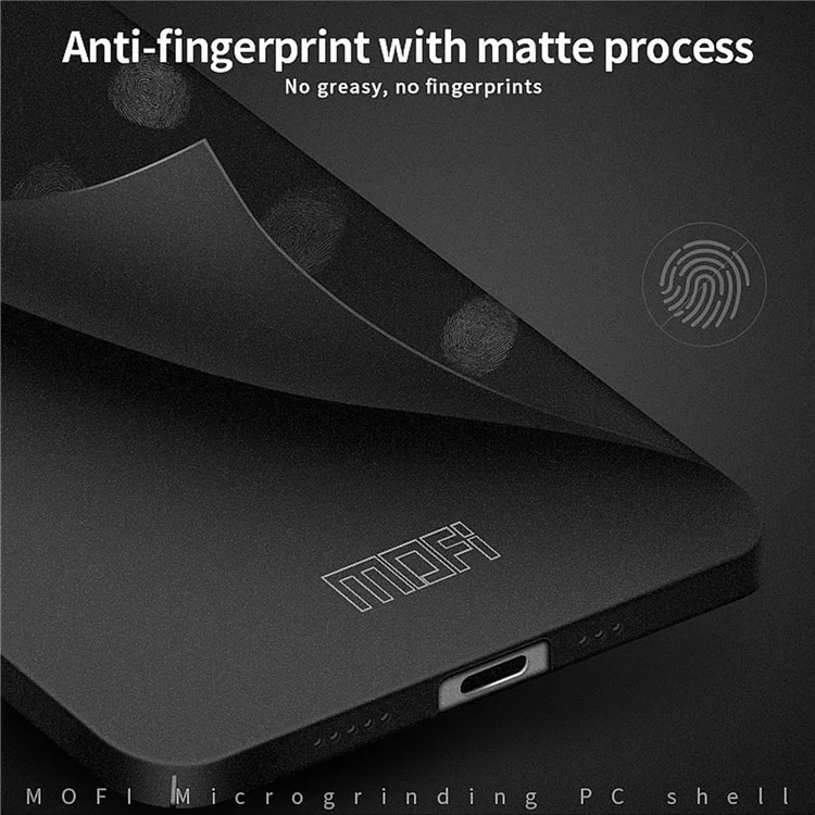 Mofi Shield Matte Series Para Iphone 14 Pro 6.1 Pulgadas Anti-drop Hard PC Cover Case de Teléfono Delgada Protector - Negro