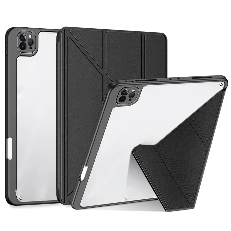 Funda protectora DUX DUCIS Magi para iPad Pro 11 (2022) / (2021) / (2020) Soporte plegable a prueba de golpes Estuche para tableta Soporte de activación/suspensión automática - Negro