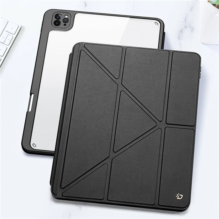 Funda protectora DUX DUCIS Magi para iPad Pro 11 (2022) / (2021) / (2020) Soporte plegable a prueba de golpes Estuche para tableta Soporte de activación/suspensión automática - Negro