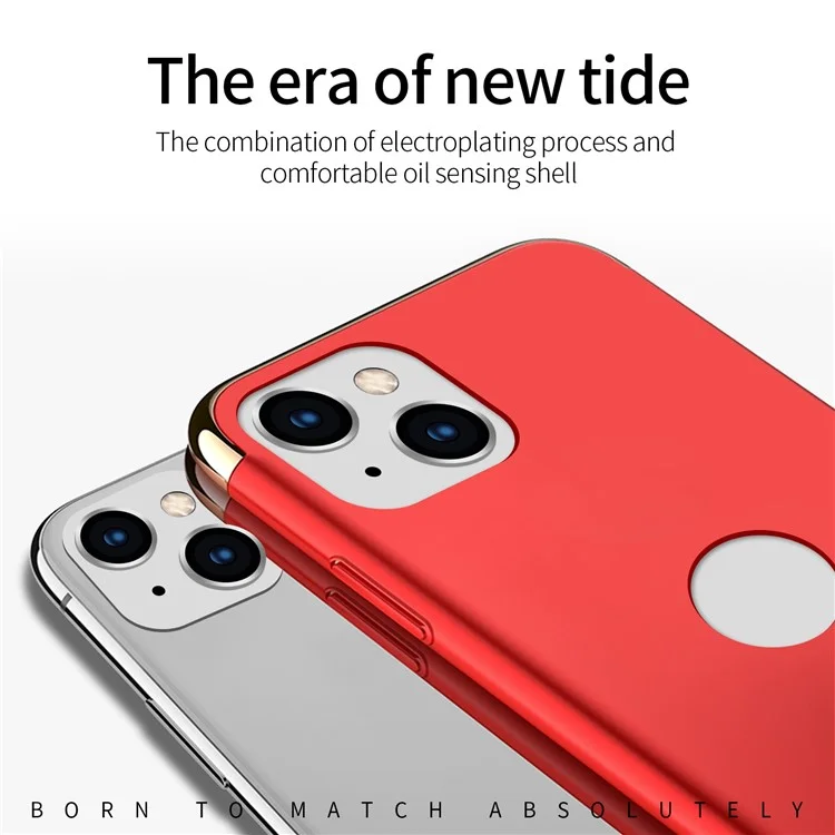 MOFI Guard Series Pour Iphone 13 6,1 Pouces Slim Back Cover-immorable Détachement Détachable Électroque de Protection PC Hard PC - Rouge