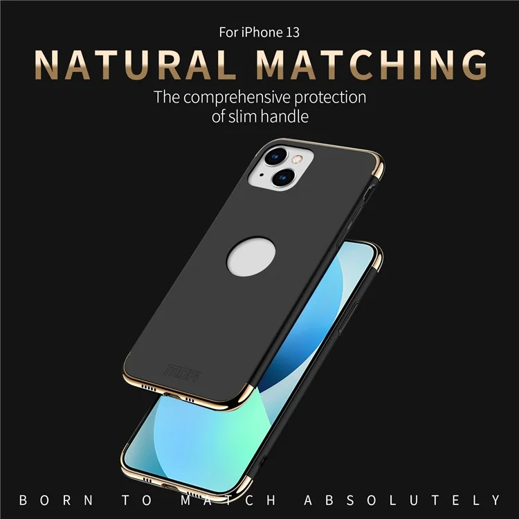 MOFI Guard Series Pour Iphone 13 6,1 Pouces Slim Back Cover-immorable Détachement Détachable Électroque de Protection PC Hard PC - Rouge