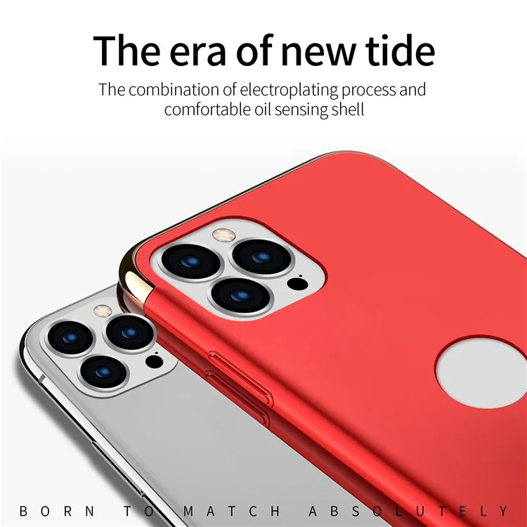 MOFI Guard Series Pour Iphone 13 Pro 6.1 Pouces Slim Back Cover Détachable 3-en-1 Électroque de Protection du PC Dur PC - Rouge
