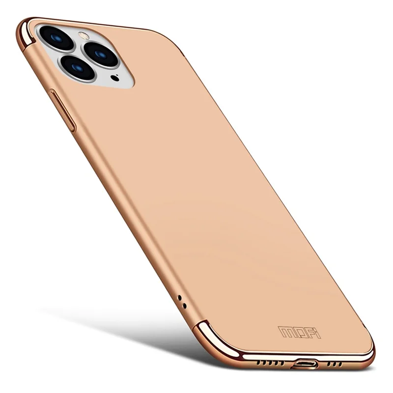 MOFI Guard Series For iPhone 13 Pro 6.1 inch Slim Back Cover Detachable 3-in-1 Electroplating Hard PC Protective Case - Gold