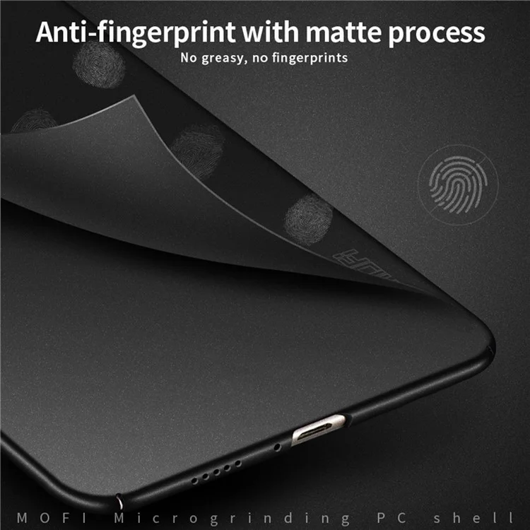 Mofi Shield Matte Series Pour Xiaomi 12T 5G / Redmi K50 Ultra 5G Hard PC Back Back Cover Anti-fingerprint Drop-insproof Case - le Noir