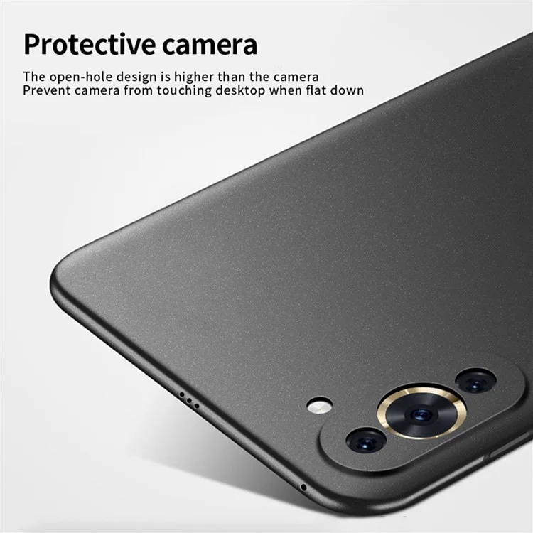MOFI Shield Matte Series para Huawei nova 10 Pro 4G Cubierta Trasera Dura de PC Resistente a Rasguños Funda Protectora de Teléfono - Negro