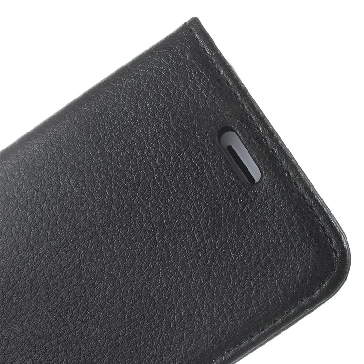 Litchi Texture Flip Leather Wallet Case for iPhone 8 / 7 4.7 inch - Black