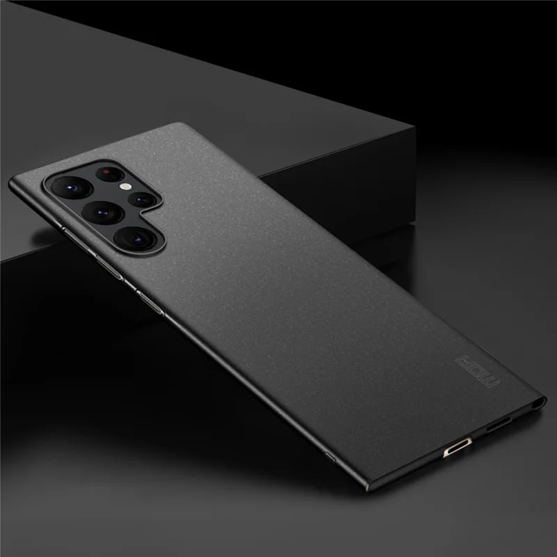 MOFI Shield Matte Series for Samsung Galaxy S23 Ultra Hard PC Back Cover Anti-scratch Cell Phone Protective Case - Black